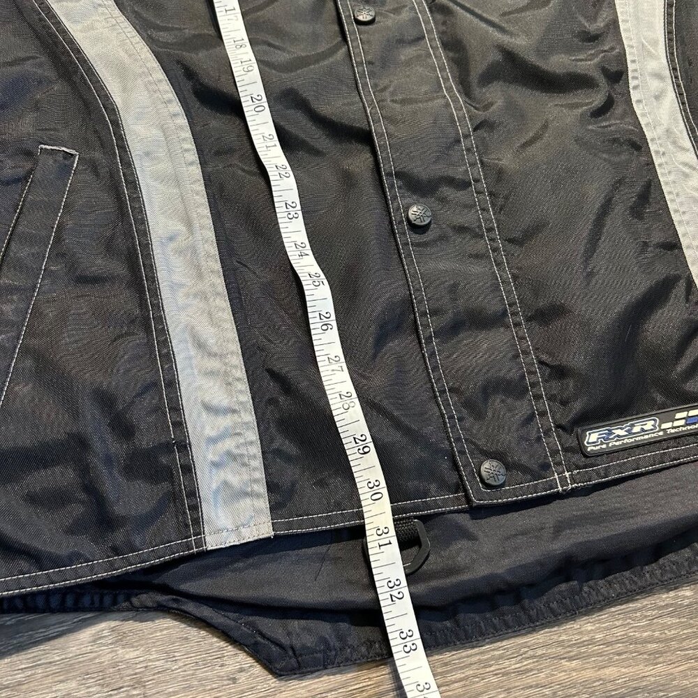 VTG Yamaha Racing Team FXR Jacket Silver Black Made in Korea Size LT Motorsport - Picture 15 of 16